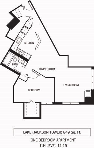 Galtier Towers Apartments in Lowertown, St. Paul, MN 1 Bedroom 1 Bath Apartment