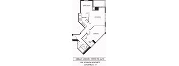 Galtier Towers Apartments in Lowertown, St. Paul, MN 1 Bedroom 1 Bath Apartment