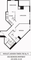 Galtier Towers Nicollet Floor Plan Galtier Towers Apartments in Lowertown, St. Paul, MN 1 Bedroom 1 Bath Apartment