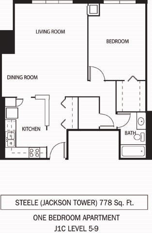 Galtier Towers Apartments in Lowertown, St. Paul, MN 1 Bedroom 1 Bath Apartment