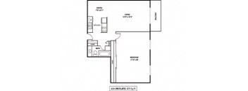 Ash Floor Plan at Pebblebrook Flats, Bloomington, MN