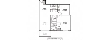 Spruce Floor Plan at Pebblebrook Flats, Bloomington, Minnesota