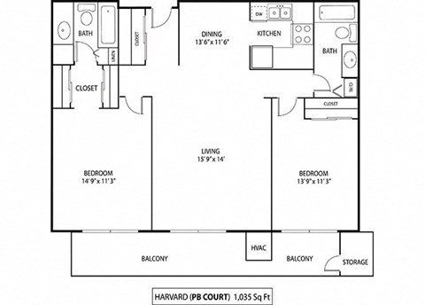Harvard Floor Plan at Pebblebrook Court, Minnesota