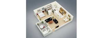 Autumn Floor Plan at The Seasons Apartments, San Ramon, CA, 94583