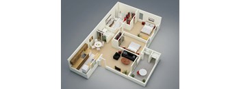 Summer Floor Plan at The Seasons Apartments, San Ramon, CA