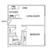 Terra Linda Manor San Rafael CA 1 Bedroom Sq Ft 615