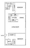 Terra Linda Manor San Rafael CA 2 Bedroom 2 Bath Sq Ft 825