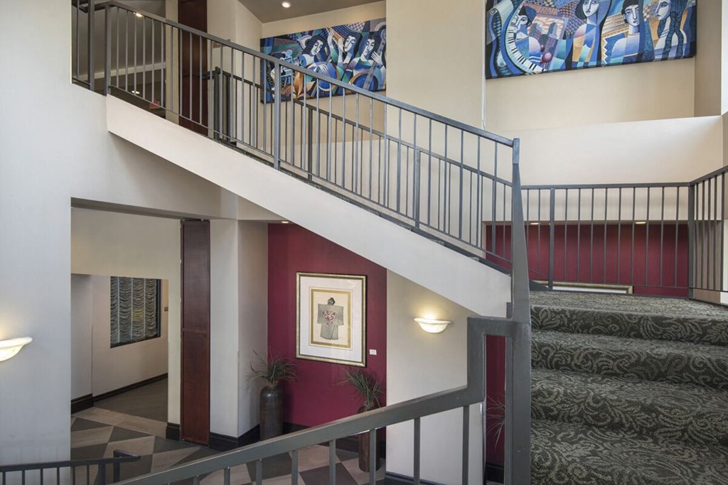 Burbank Senior Artists Colony Burbank, CA Lobby Stairwell