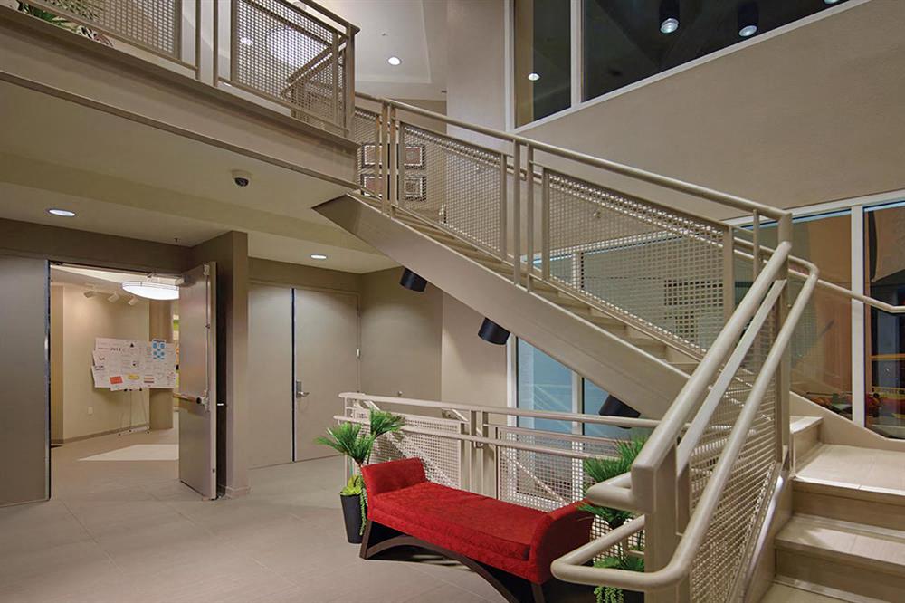 NOHO Senior Arts Colony North Hollywood, CA Lobby Stairwell