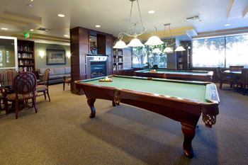 The Piedmont North Hollywood, CA Clubroom with Billiards Table