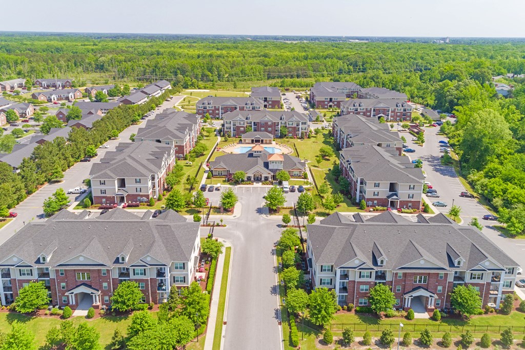 Aerial View at The Heritage at Arlington Apartment Homes, Greenville, NC