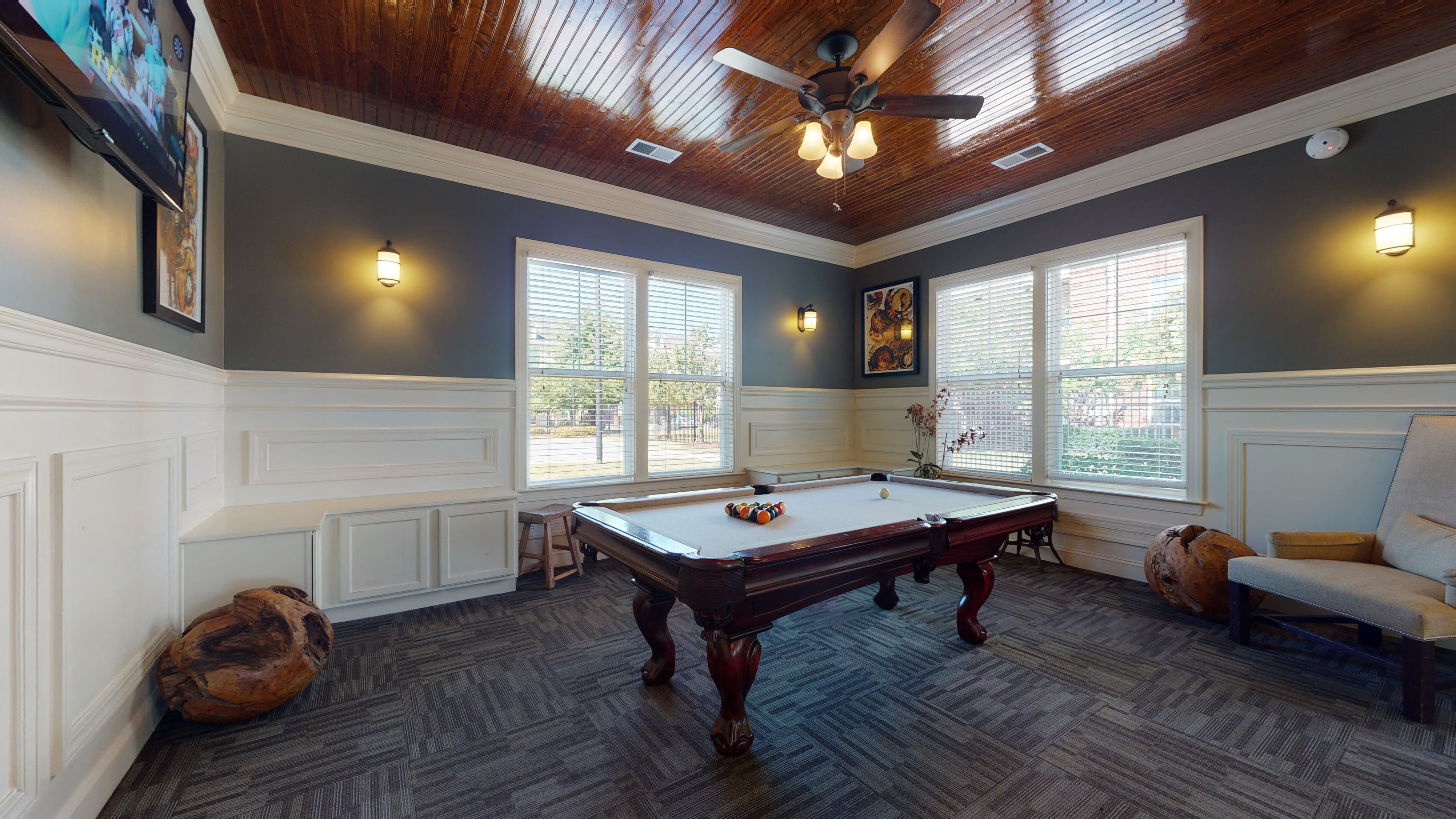 Billiards Room at The Heritage at Arlington Apartment Homes, Greenville