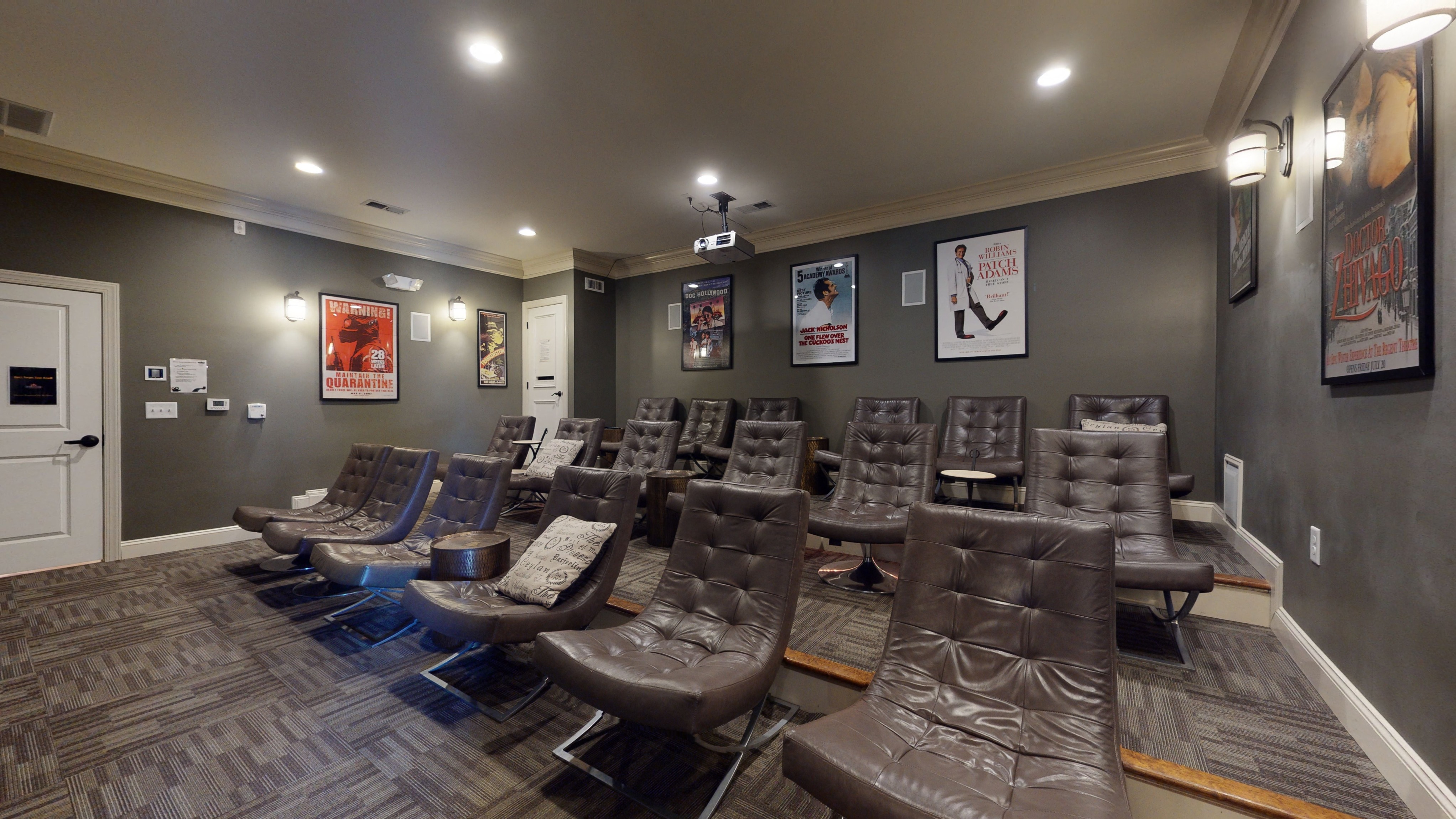Theater Room at The Heritage at Arlington Apartment Homes, North Carolina