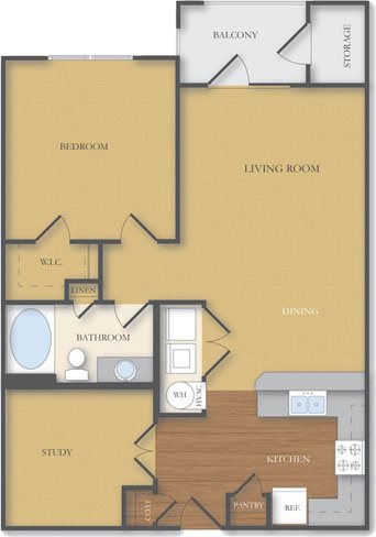 The Brightleaf with Study Floor Plan 2
