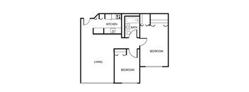 2 bed 1 bath