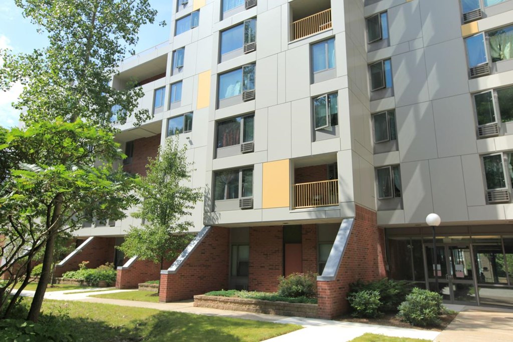 the building where the apartment is located