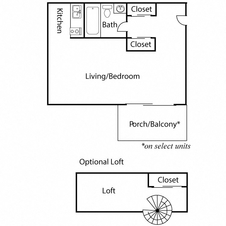 Studio Floor Plan 1