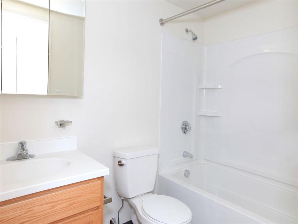 a bathroom with a toilet and a sink and a bath tub