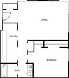 Unit F 1 Bedroom