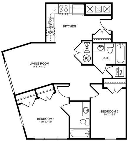 2632 Martin Luther King Jr. Avenue SE 1-3 Beds Apartment, Affordable for Rent - Photo Gallery 13