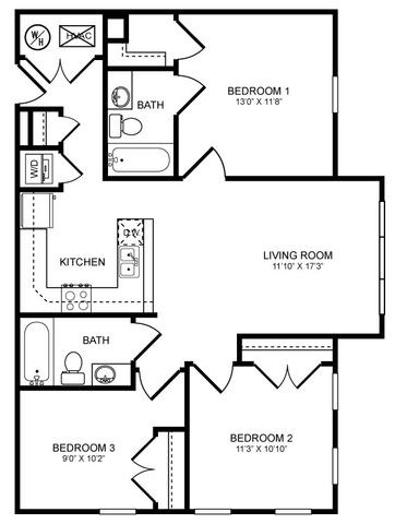 2632 Martin Luther King Jr. Avenue SE 1-3 Beds Apartment, Affordable for Rent - Photo Gallery 14