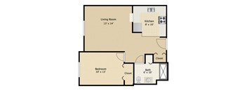 1 Bed 1 Bath