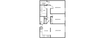 2 Bed 1 Bath