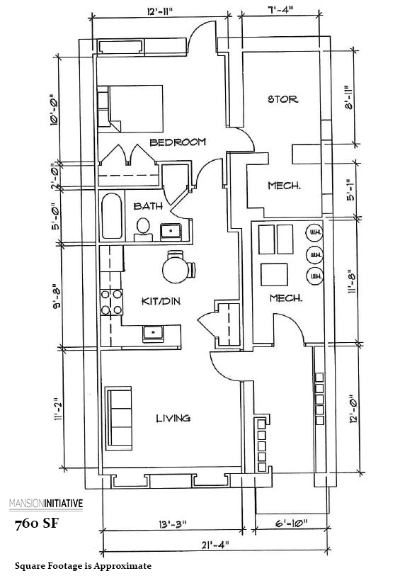 1 Bedroom Floor Plan