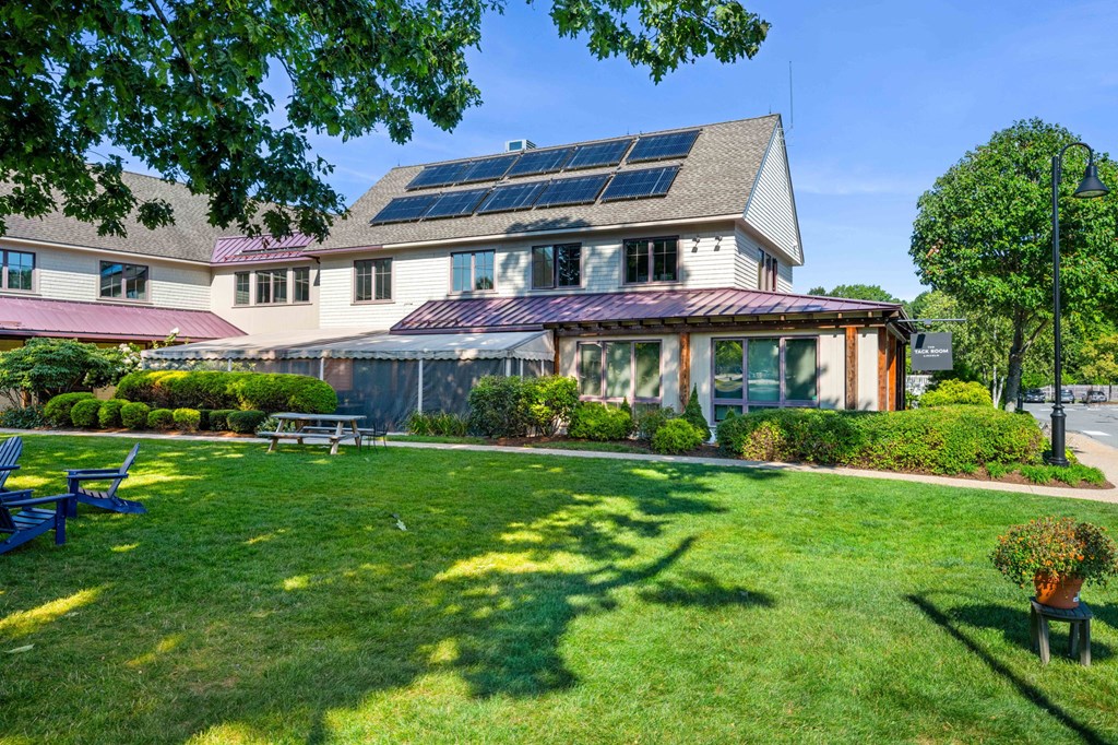 a house with solar panels on the roof
