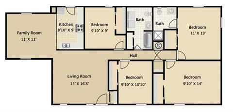 1 Wampanaog Drive 1-4 Beds Apartment, Home, Affordable for Rent - Photo Gallery 11