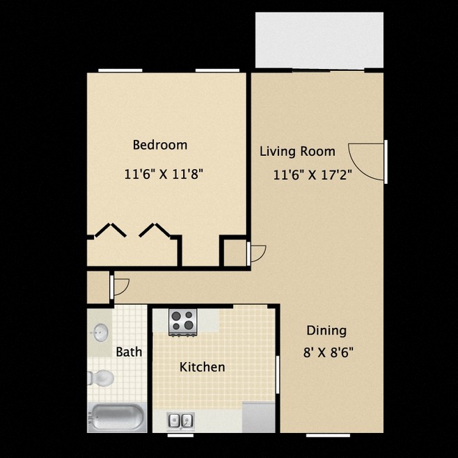 One Bedroom One Bath