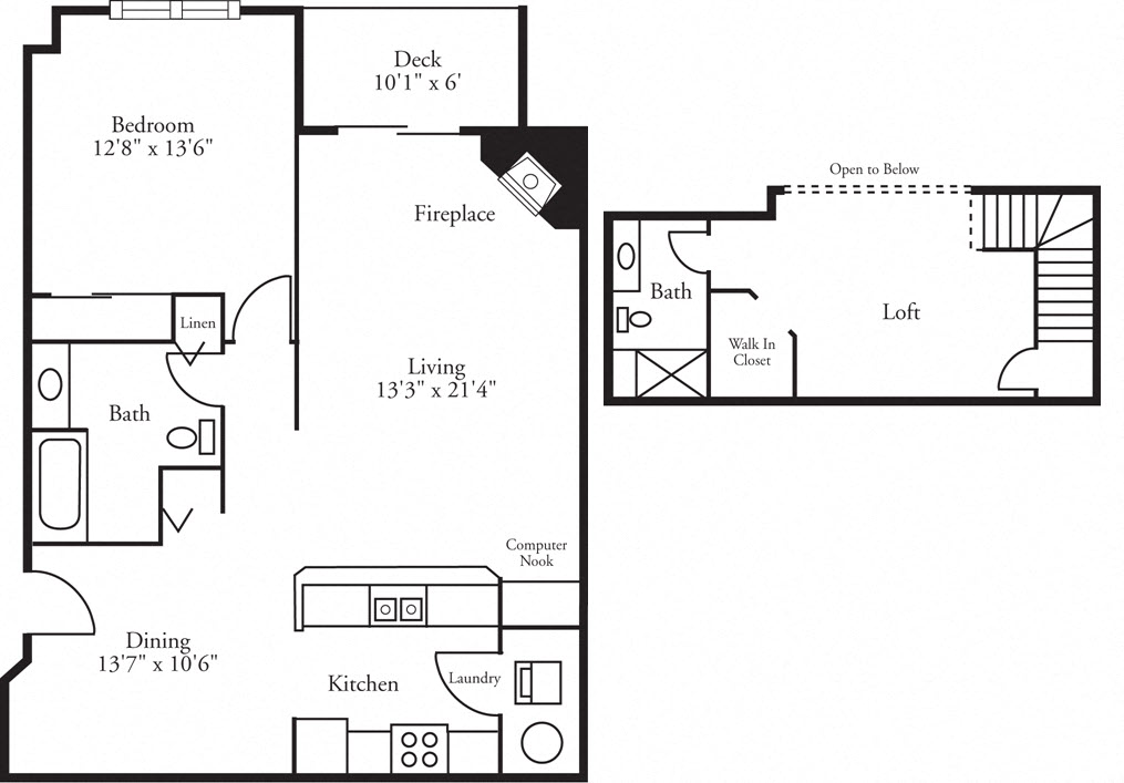 Lofts - 1 Bed, 2 Bath Cypress w/ Loft