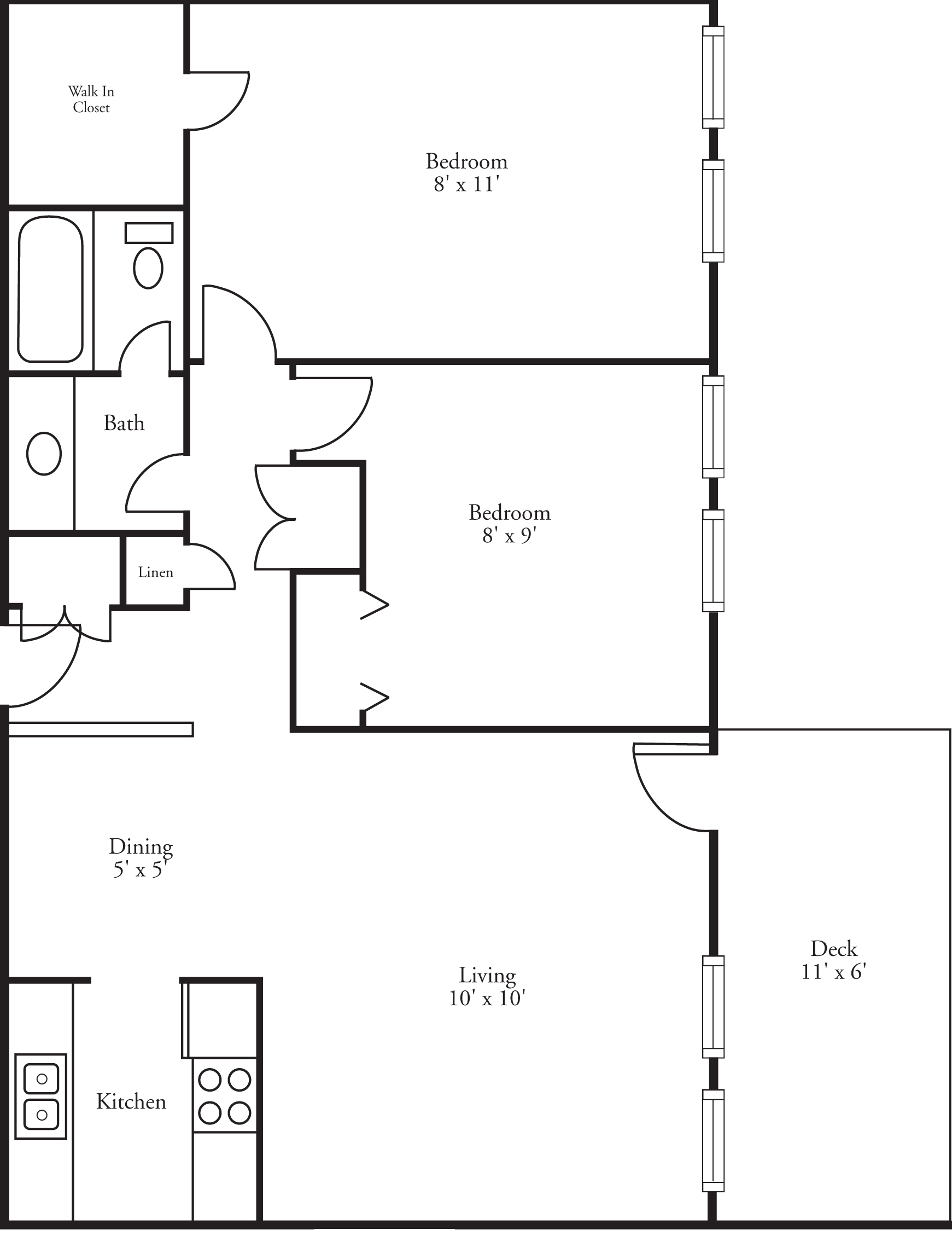 Terraces - 2 Bed, 1 Bath