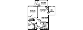 GT Virginian - 1 Bed, 1 Bath  + Den