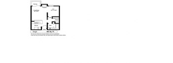 Kingsley Plaza Los Angeles, CA Single Floor Plan 450 SF