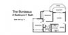 San Tropez Santa Ana, CA The Bordeuax Floor Plan 850 SF