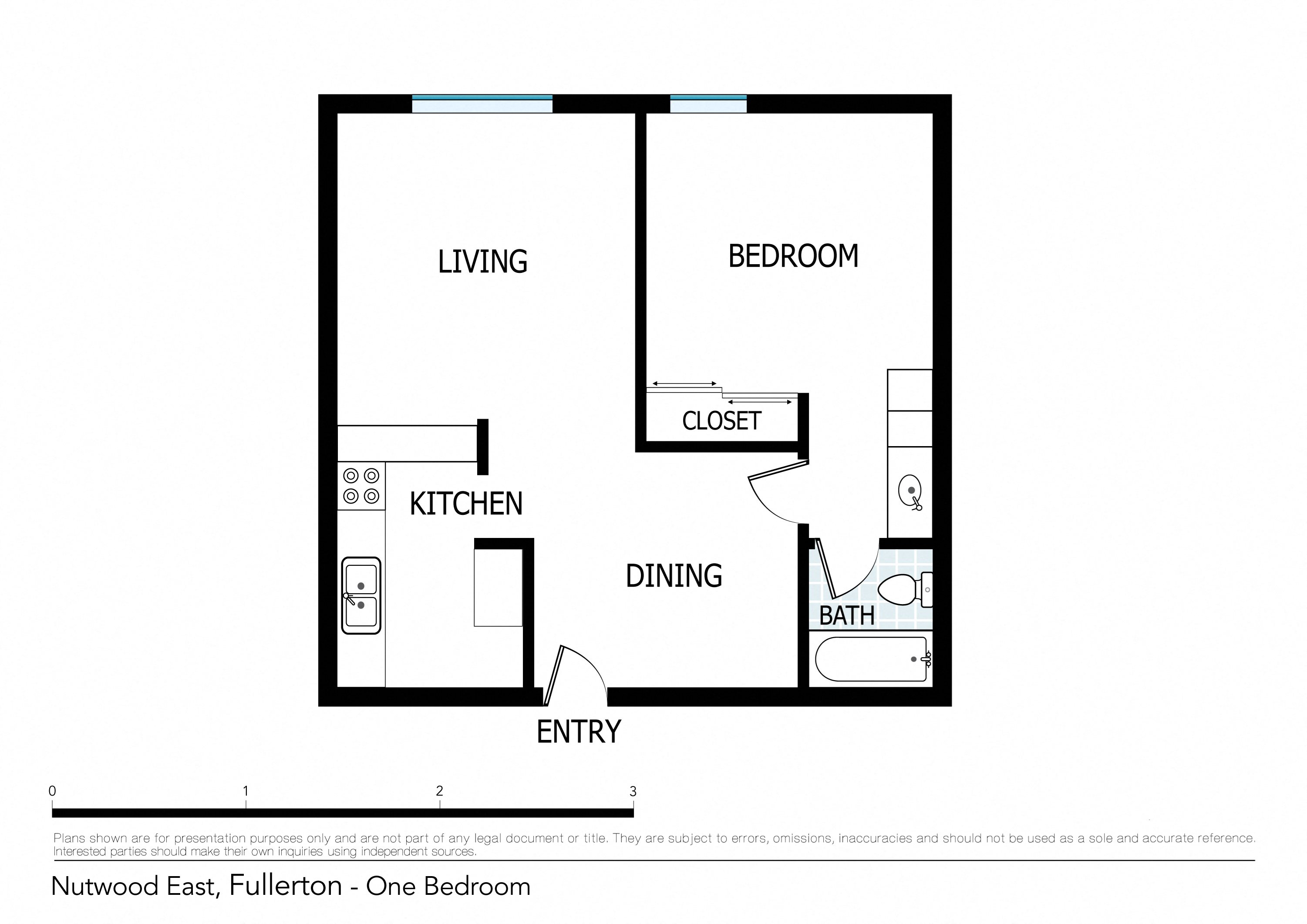 One Bedroom Apartment Plan