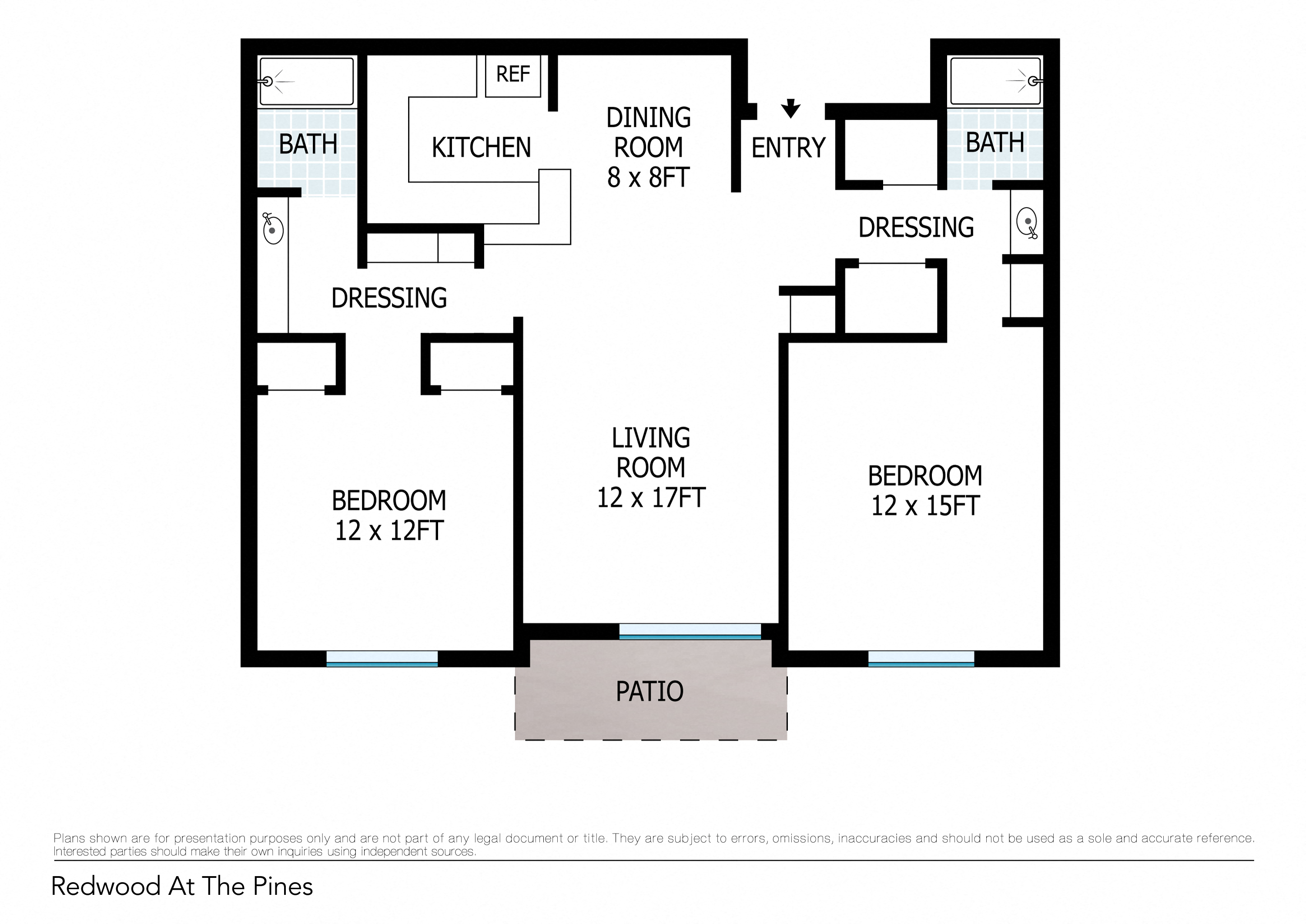 2 Bedroom Floorplan