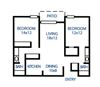 Two Bedroom, Two Bath