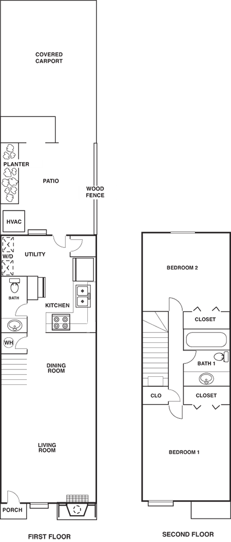 Townhome Floor Plan 1