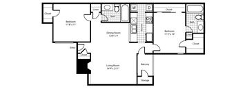 Aspen Floor Plan at The Summit Apartments in Mesquite, Texas, TX