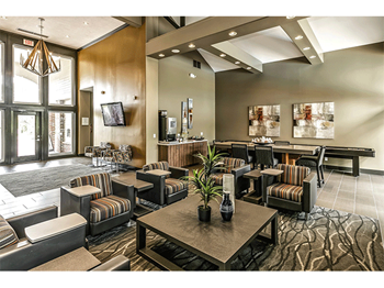 Lounge Area With Fireplace at Autumn Grove Apartments, Omaha, NE