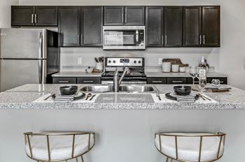 Over-the-Range Microwaves at Landings Apartments, The, Bellevue