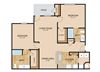 Cape Cod Bay Floor Plan Cape Cod Bay Floor Plan, at Landings Apartments, The, 10215 Cape Cod Landing, NE 68123