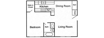 1 bedroom - B
