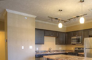 Summit Falls Kitchen a large kitchen with stainless steel appliances and granite counter tops