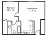 1 Bed 1 Bath
