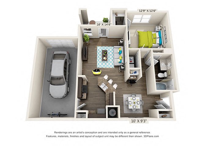 Hawthorne-at-Concord-A1-Garage_New Hawthorne-at-Concord-A1-Garage_one bedroom one bath
