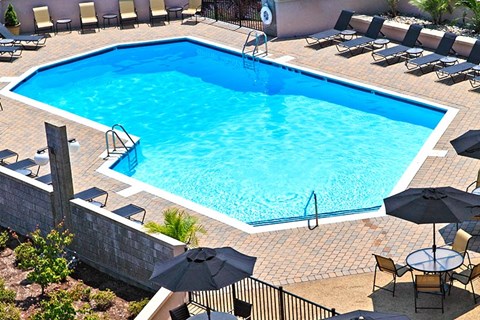 Pool view from above.