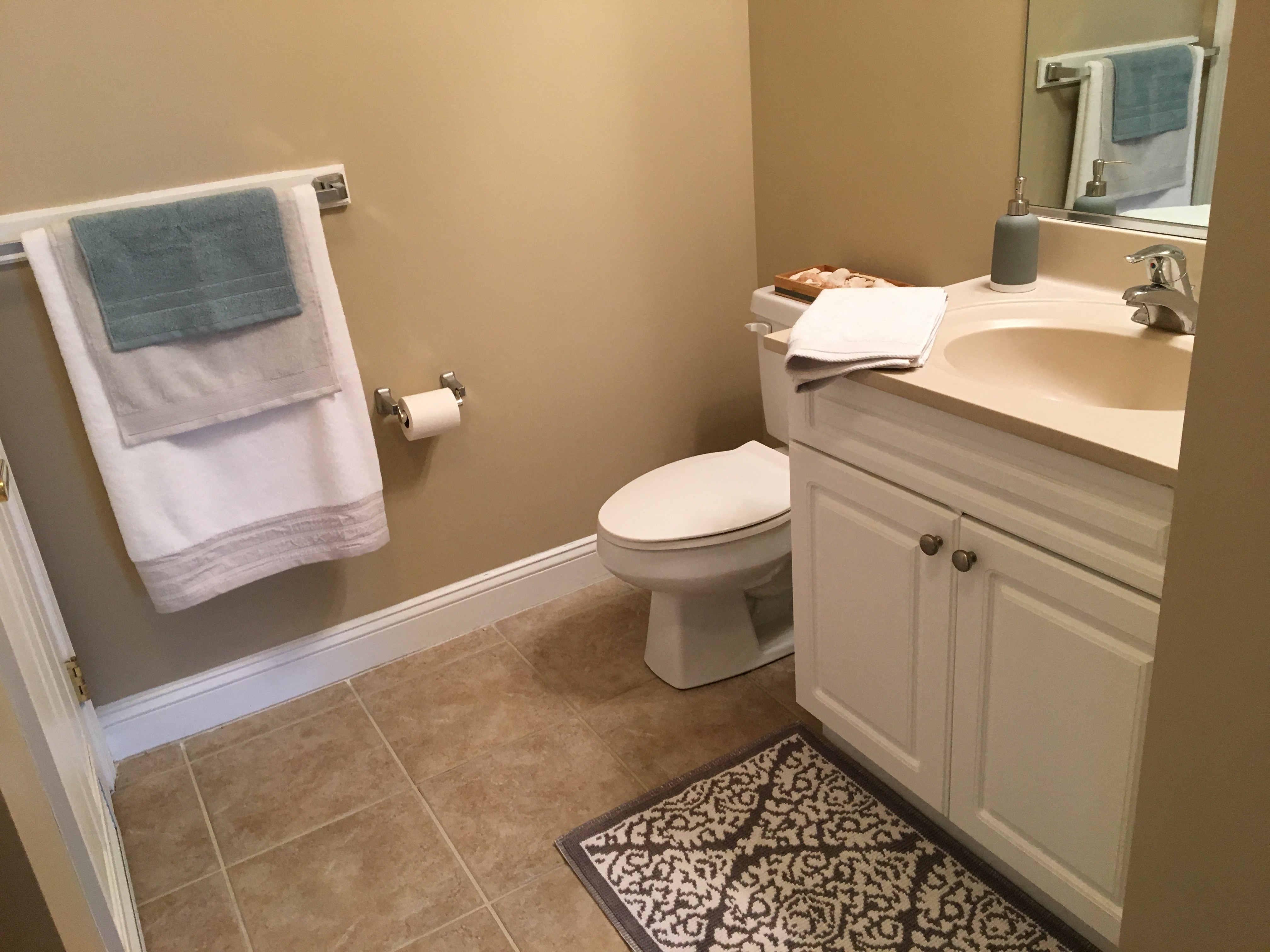 a small bathroom with a toilet and a sink